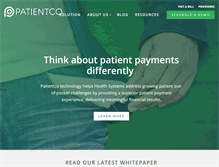 Tablet Screenshot of patientco.com